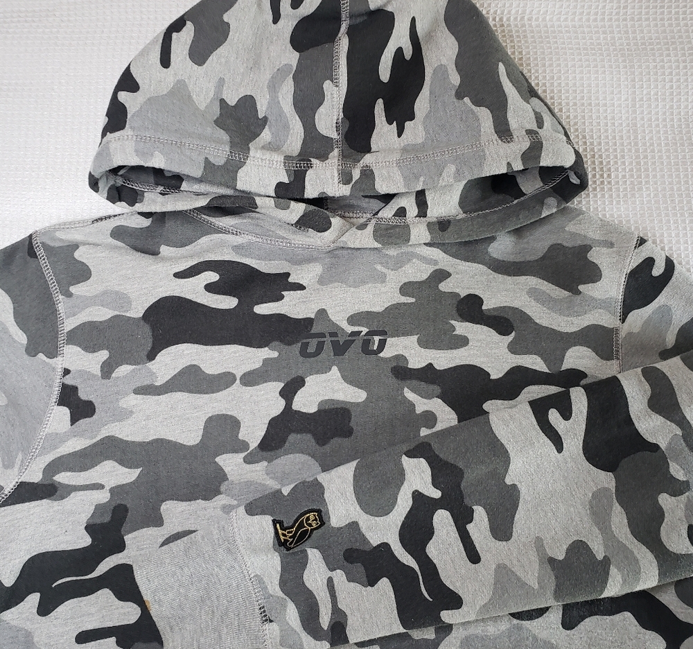 OVO October's Very Own Men's X-Small Grey Camo Hoodie